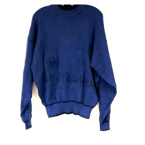 NWT Vintage 1990s Code Zero Men's navy sweater